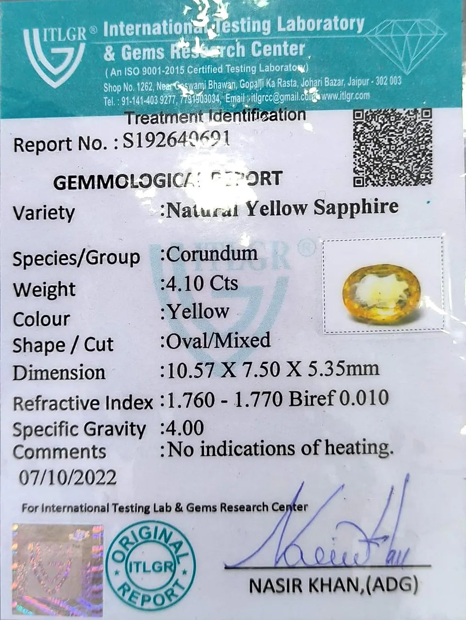 Yellow Sapphire – Pukhraj