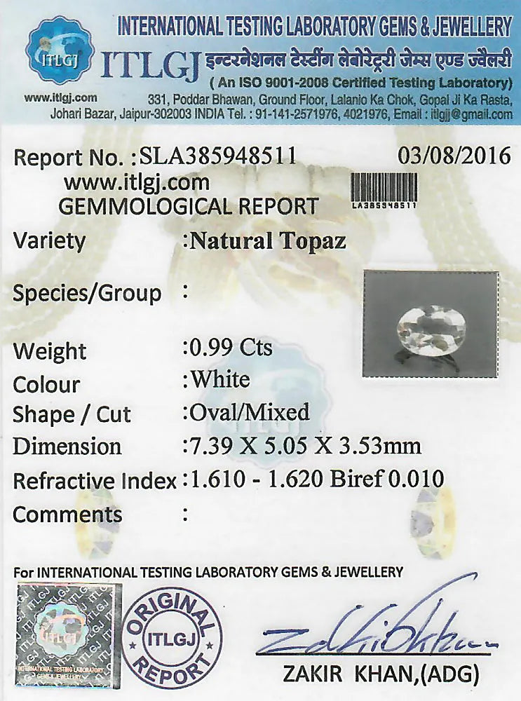 Natural Topaz Gemstone
